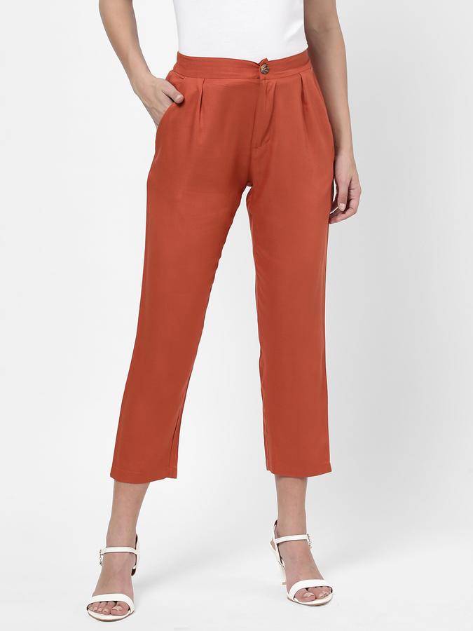 R&B Women's Solid Peg Trousers image number 0