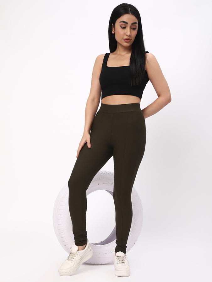 R&B Women's Pin Tuck Ponte Pants image number 1