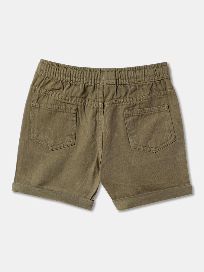 Boys Pack of 2 Embroidered Regular Fit Shorts image number 1