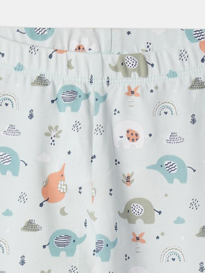 Girls Elephant Print Leggings image number 3