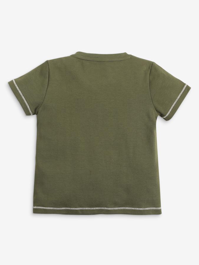 Boys Graphic Print Short Sleeve Crew Neck Sleepwear Set