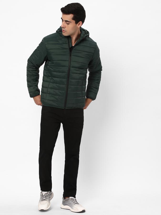 Men Nylon Regular Fit Puffer Jacket