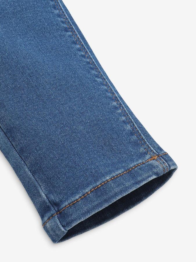 R&B Girls Blue Regular Fit Mid-Rise Jeans