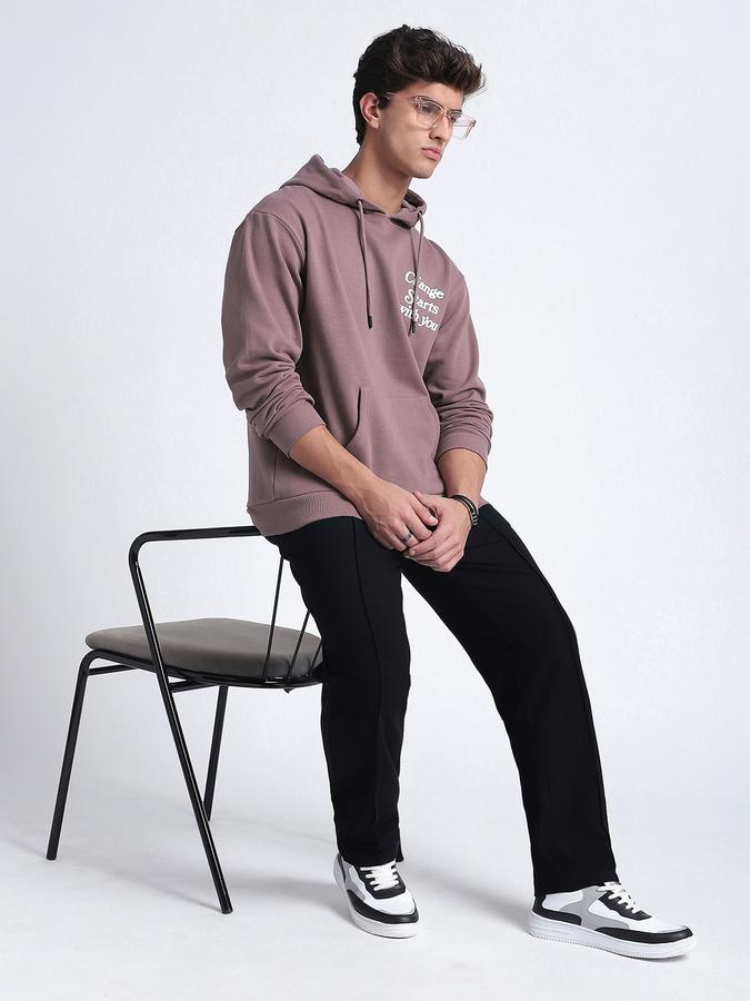 R&B Men's Mauve Printed Sweatshirt