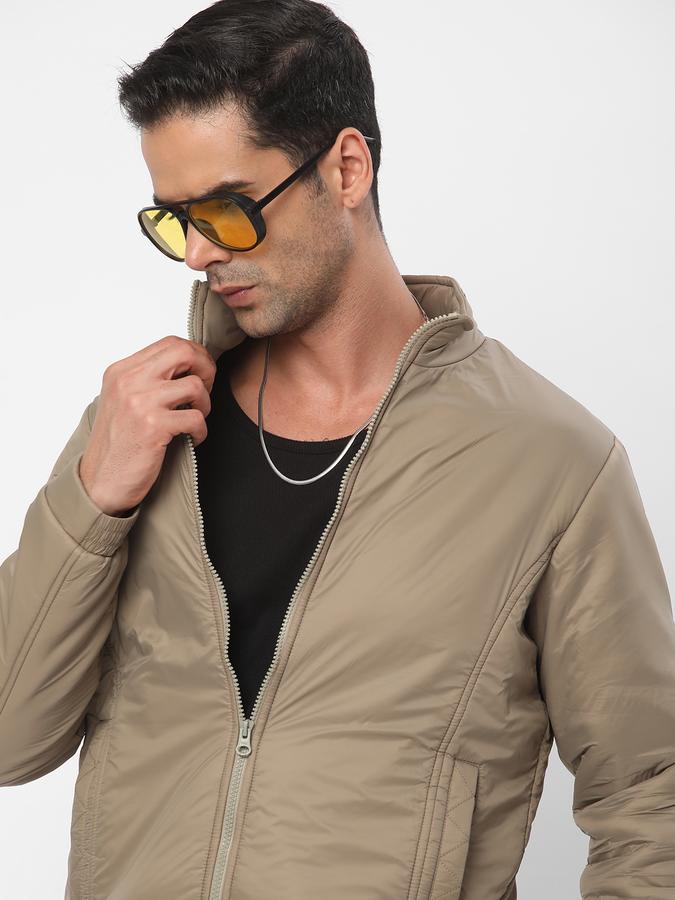 R&B Men Beige Jackets