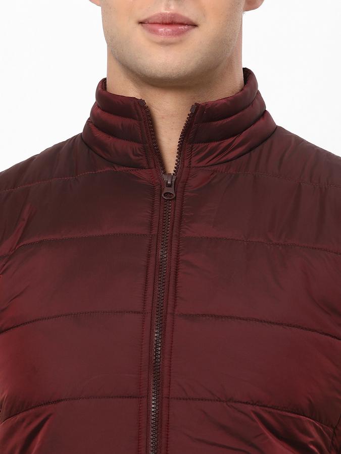 Men Polyester Regular Fit Quilted Jacket
