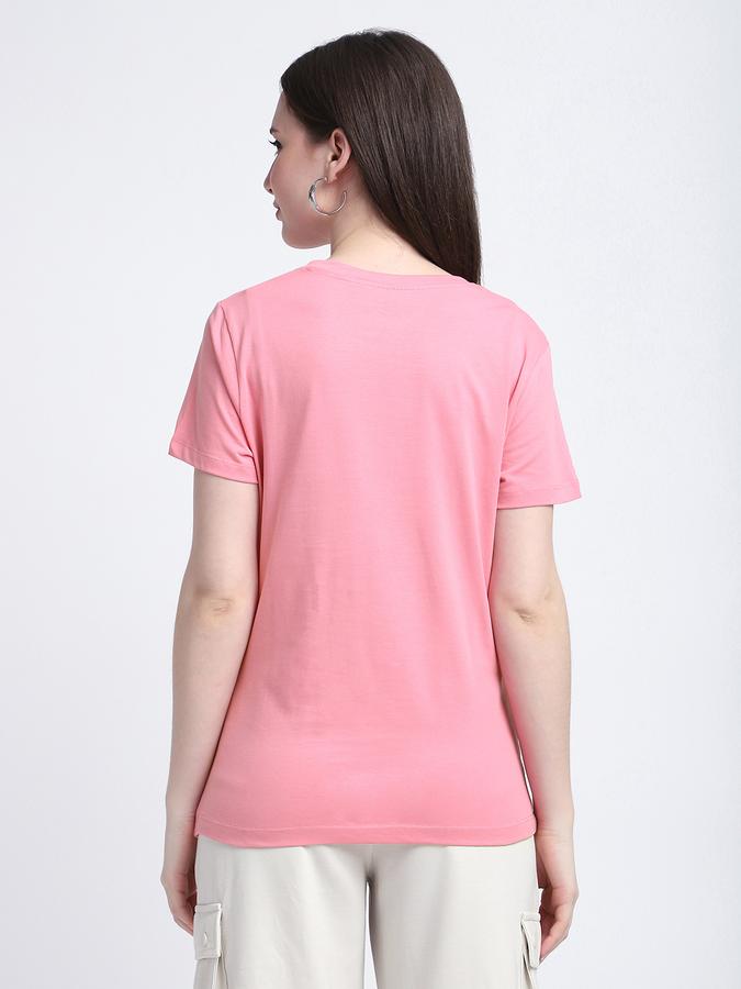 R&B Women Pink Graphic T-Shirt