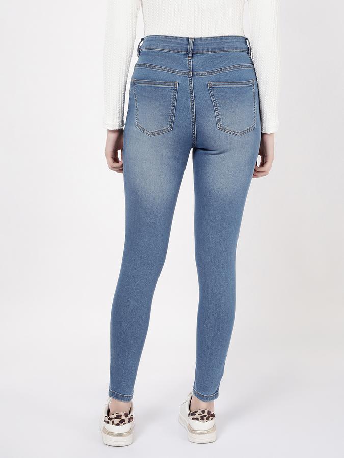 Women Mid-Rise Skinny Jeans image number 3