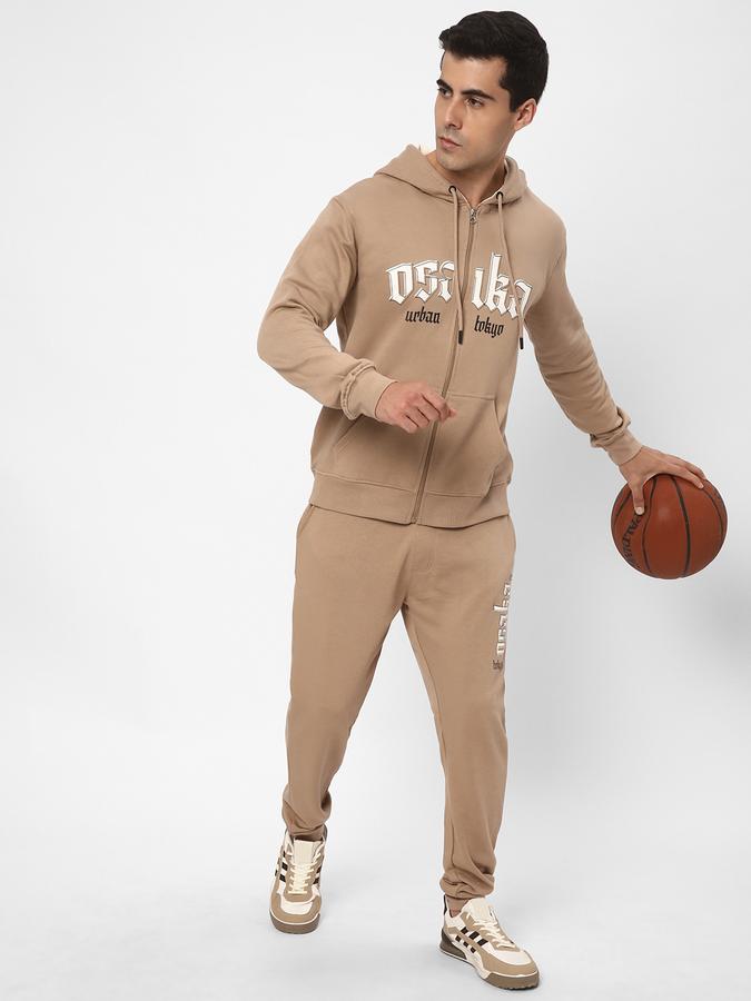 R&B Men Beige Casual Trousers image number 1
