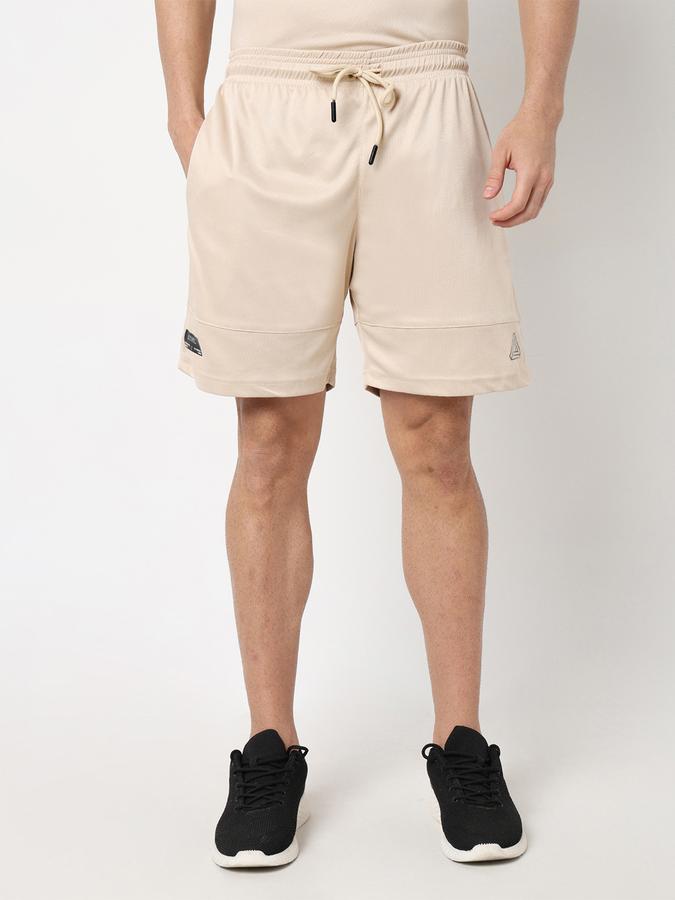 Boys Polyester Regular Fit Drawstring Waist Clean Hem Shorts