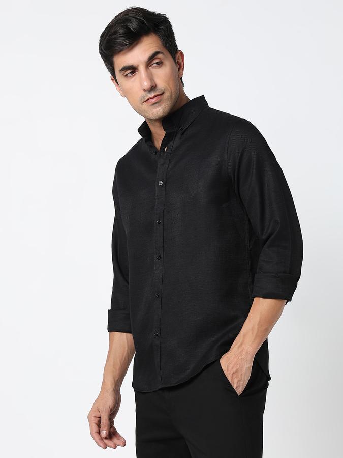 Men Self Design Casual Shirt image number 2