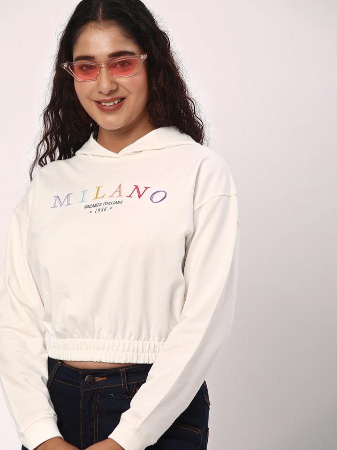R&B Women White Hoodie
