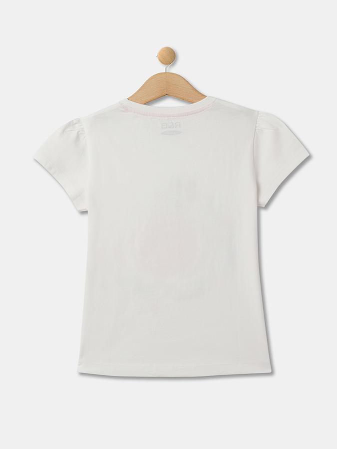 Girls Graphic Print Regular Print Round-Neck T-Shirt image number 1