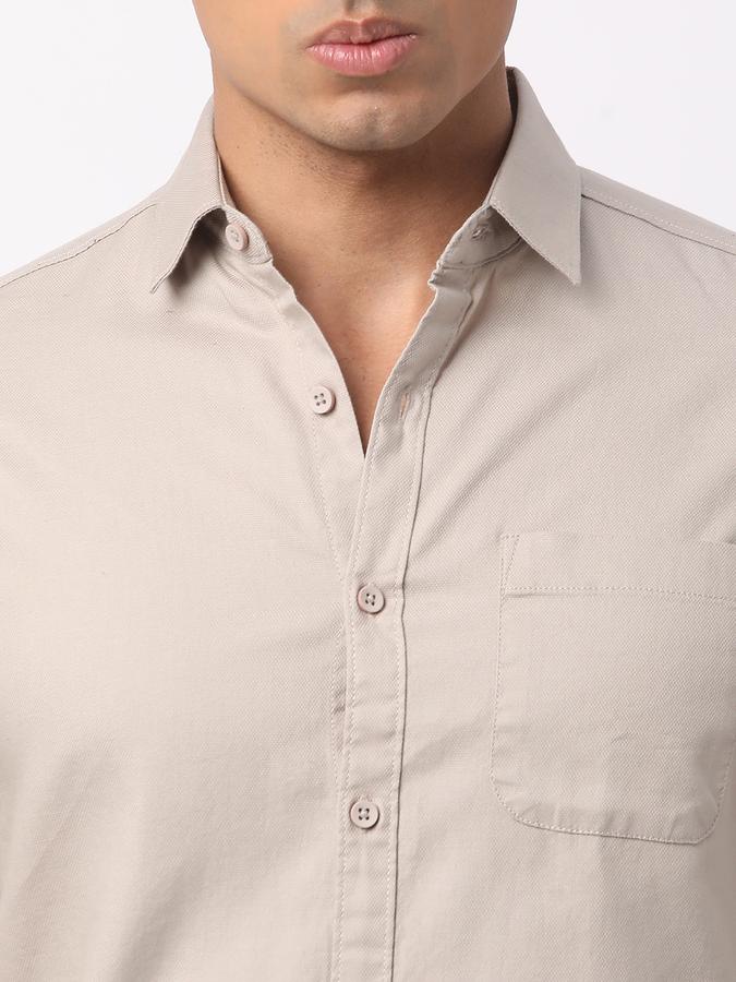 Men Regular Fit Shirt with Patch Pocket image number 3