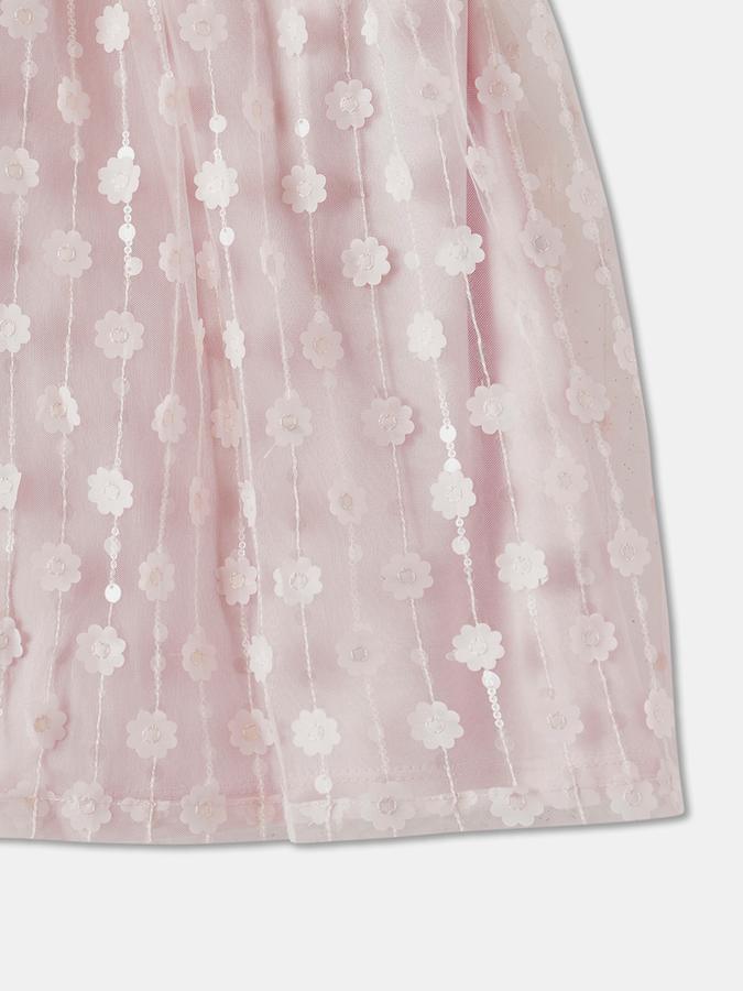 R&B Girls' Pink Embellished Dress