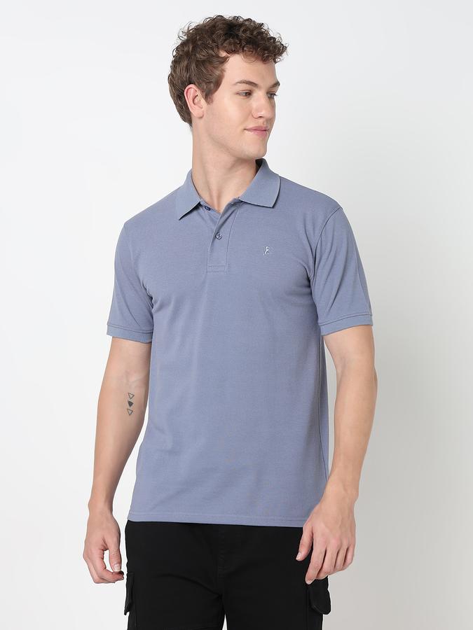 Solid Polo T-Shirt with Short Sleeves image number 1