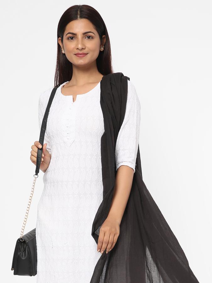 R&B Women Black Dupattas