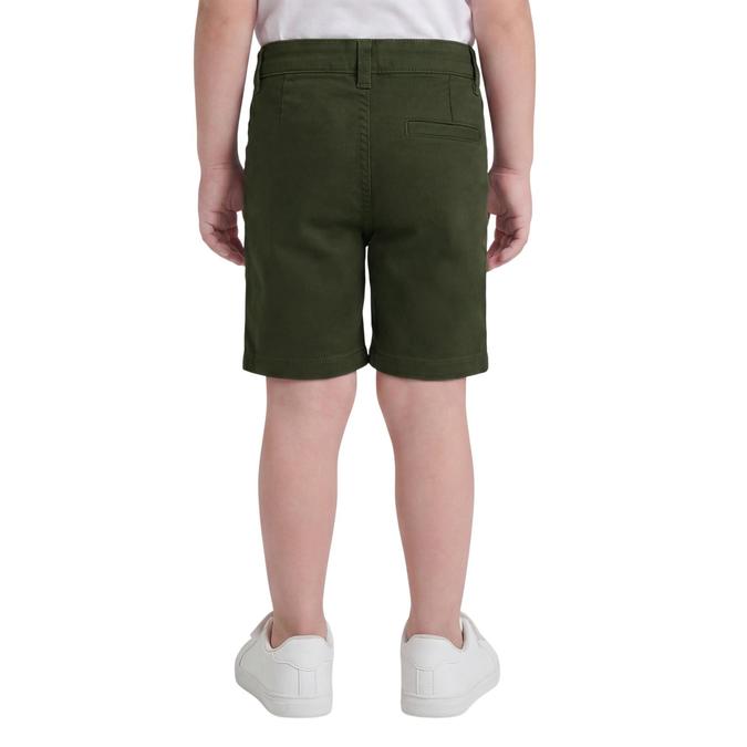 R&B Green Regular Fit Solid Mid Rise Boys Shorts