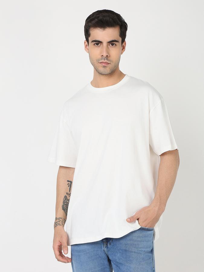 Men Oversized Crew-Neck T-Shirt image number 0
