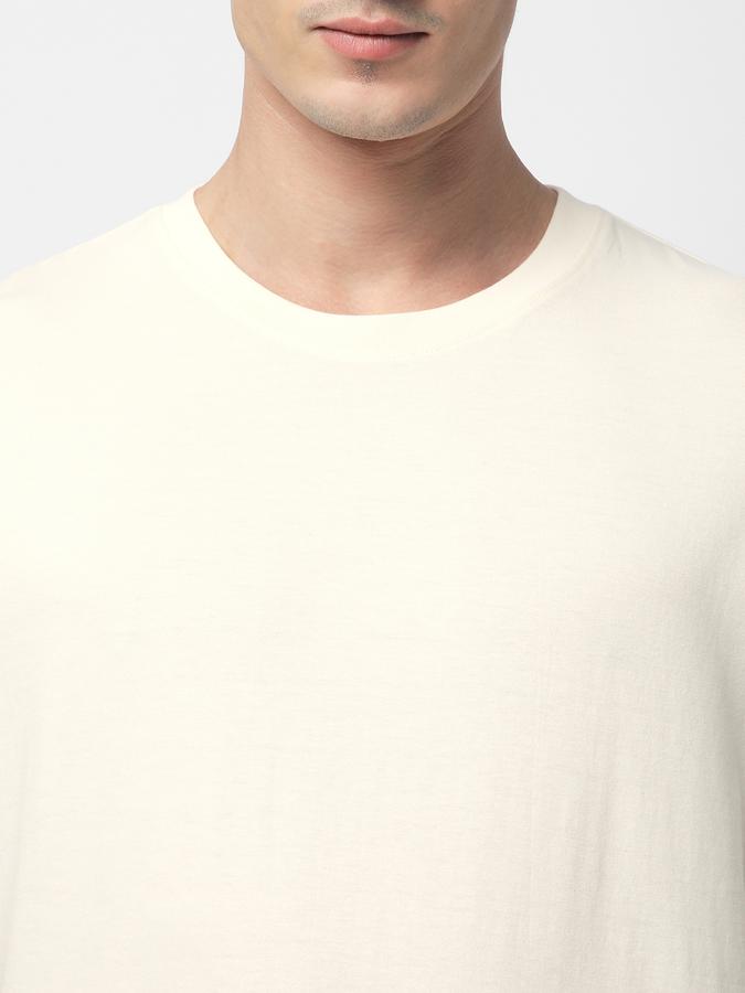 R&B MEN'S Solid T-Shirt with Crew Neck and Short Sleeves image number 3