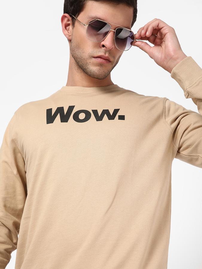 R&B Beige Men Sweatshirts & Hoodies