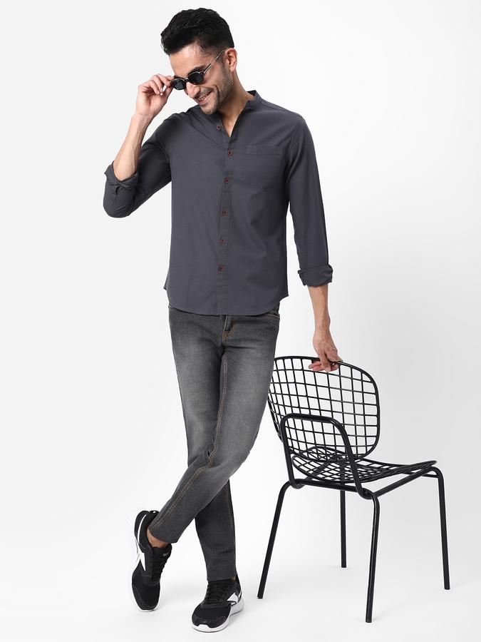 R&B Men Grey Casual Shirts image number 1