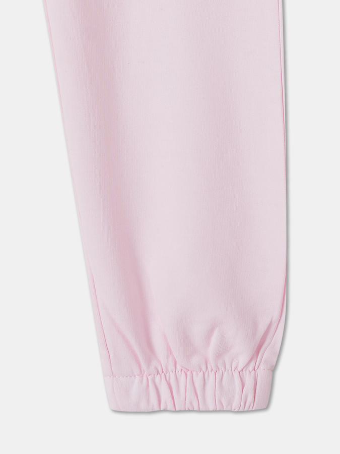 R&B Girls' Pink Printed Joggers
