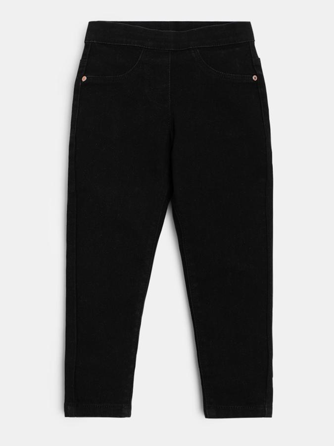 Girl Straight Jeans with Insert Pockets image number 0