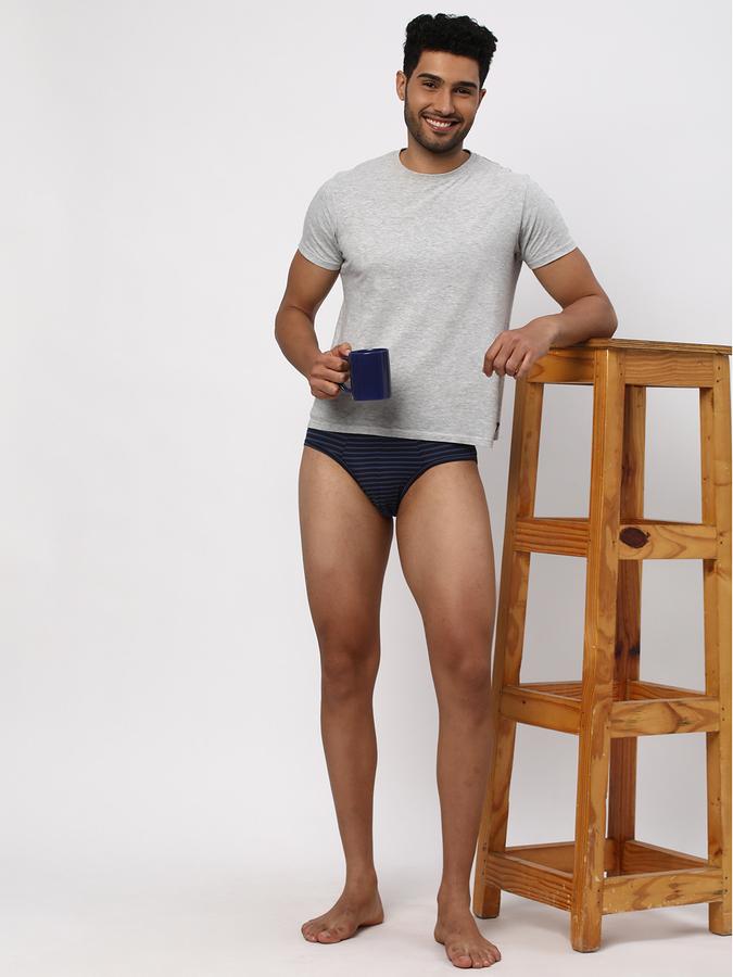 Pack of 2 Men Striped Briefs image number 3