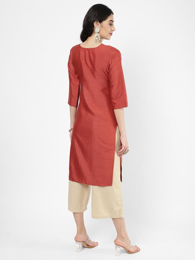 R&B Rust Women Kurtas image number 2
