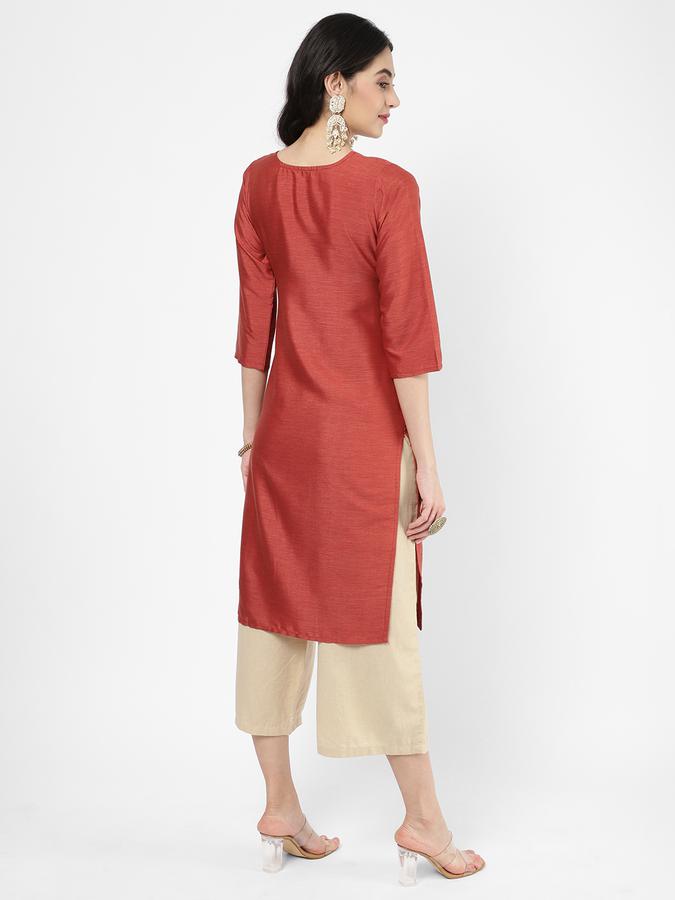 R&B Women Rust Kurtas image number 2