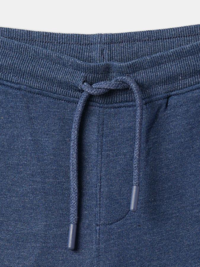 Boys Cotton Relaxed Fit Elastic Waist Clean Hem Shorts