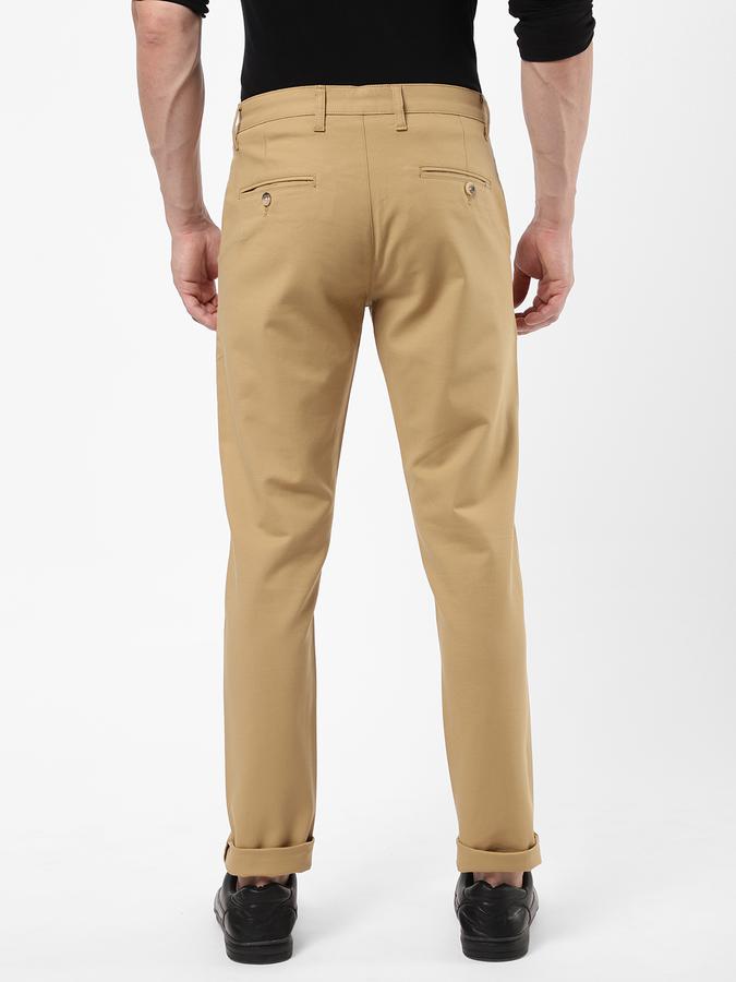 R&B Men Beige Casual Trousers image number 2