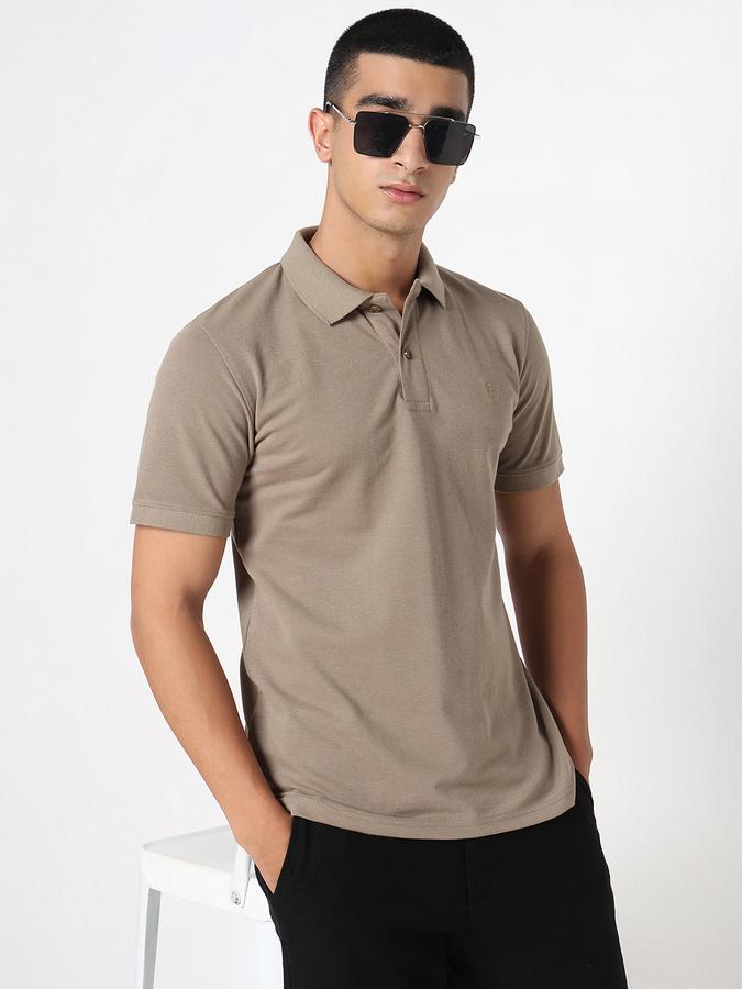 MENS Short Sleeves SOLID POLO WITH DTM EMBROIDERY- DRY FIT