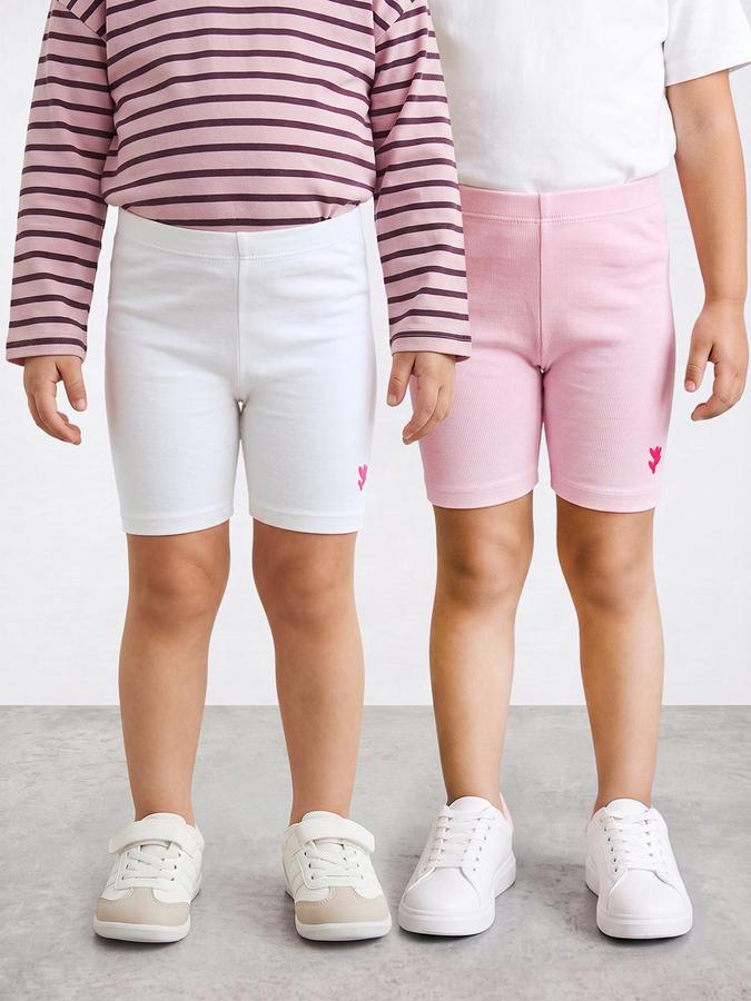 R&B Girls Multi Floral Print Regular Fit Shorts