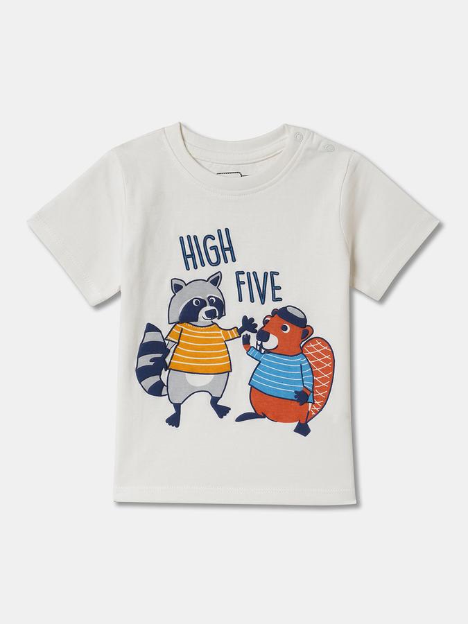 Baby Boys Graphic Print Pure Cotton Regular T Shirt image number 0