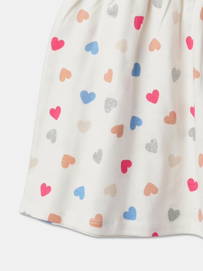 Girls Micro Print A-Line Dress image number 3