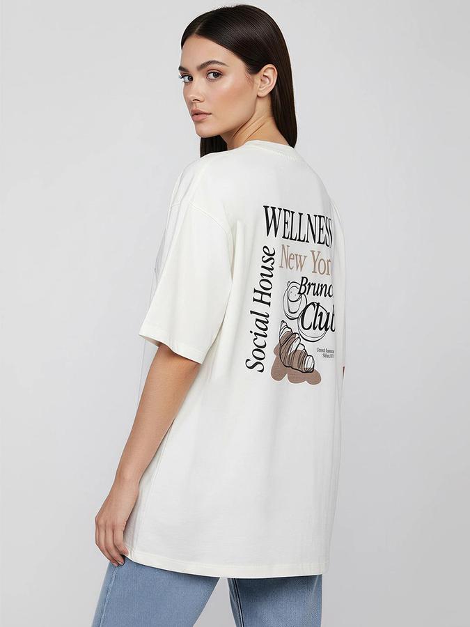 R&B Beige Solid Women Regular fit Top 