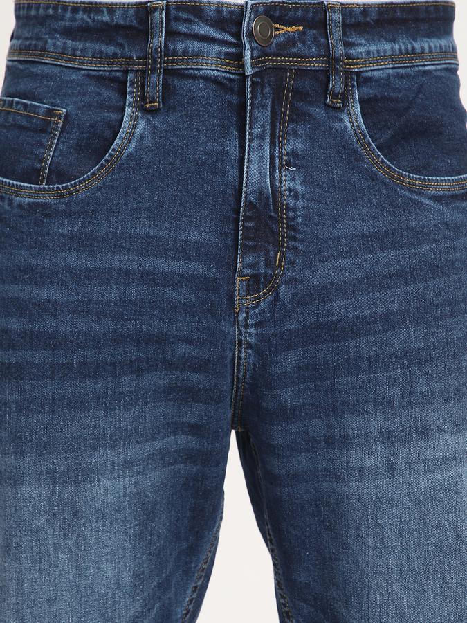 Men Cotton Relaxed Fit Mid Rise Clean Look Jeans