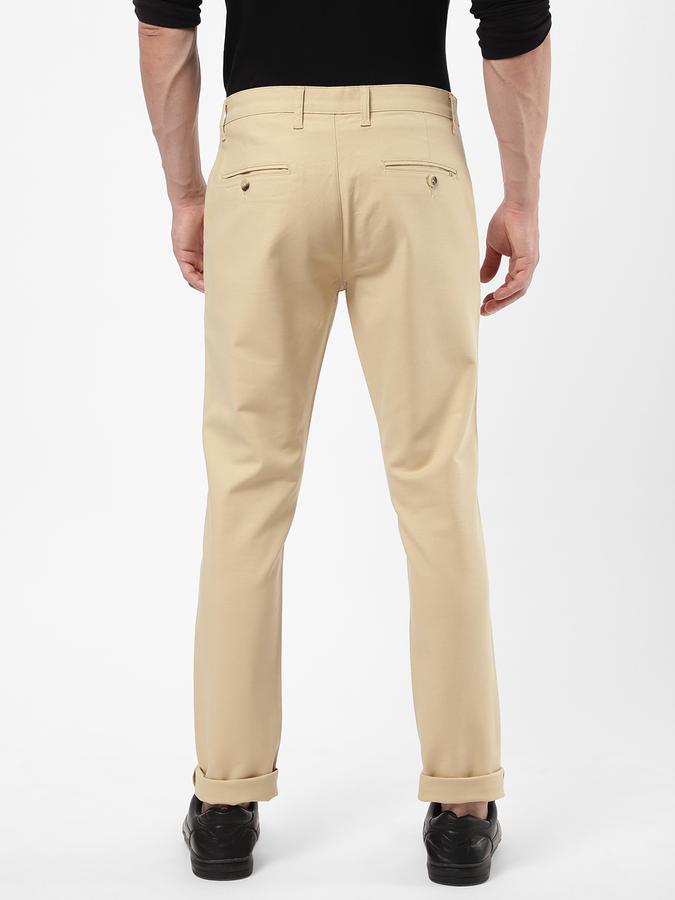 R&B Men Beige Casual Trousers image number 2