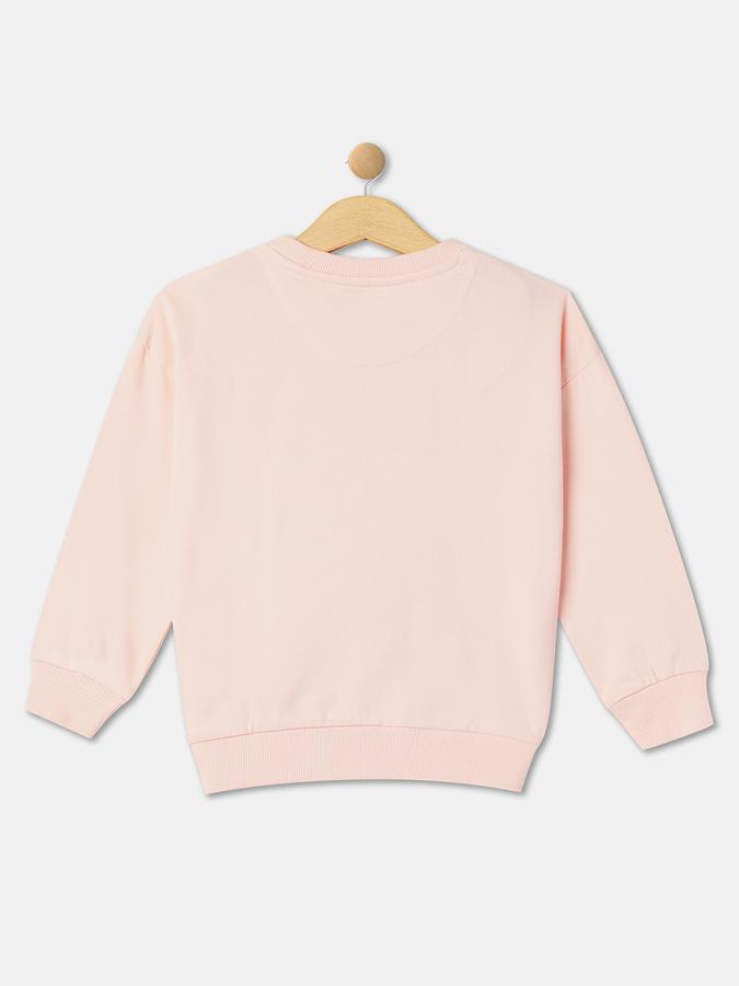 Girls Embellished Round-Neck Sweatshirt image number 1