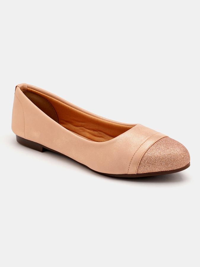 R&B Women Gold Ballerinas image number 2