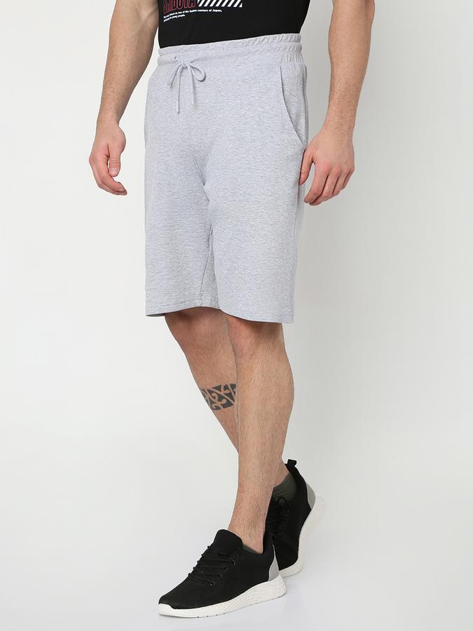Men Regular Fit Knit Shorts with Insert Pockets image number 1