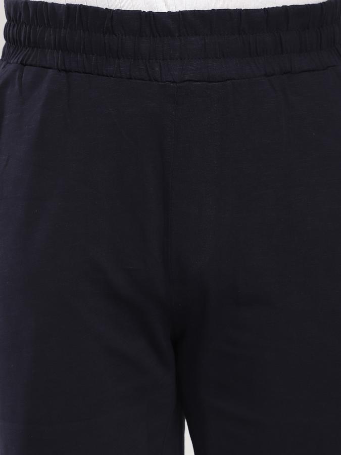 Men Cotton Relaxed Fit Solid Elastic Waist Sleep Shorts