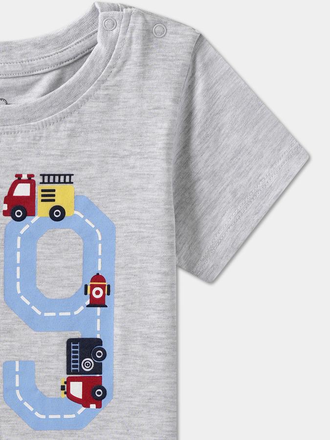 Baby Boys Graphic Print Pure Cotton Regular T Shirt image number 2