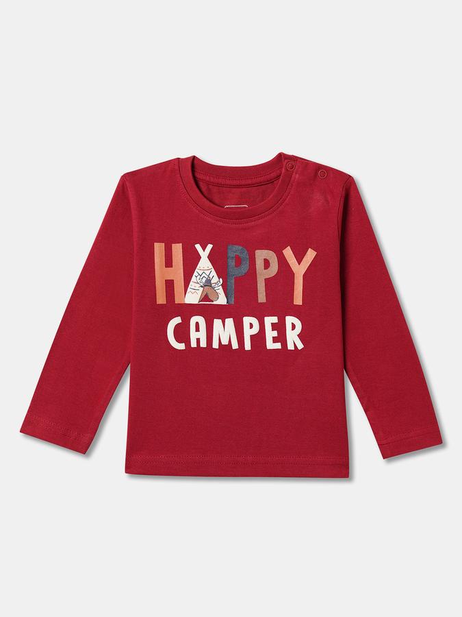 Baby Boys Graphic Print Pure Cotton Regular T Shirt