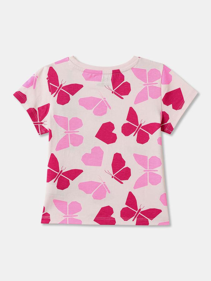 Girls Regular Fit Short Sleeve Crew Neck T-Shirt