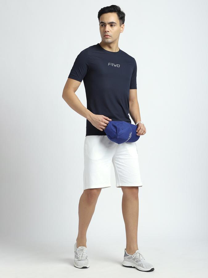 R&B Men's Navy Printed T-Shirt