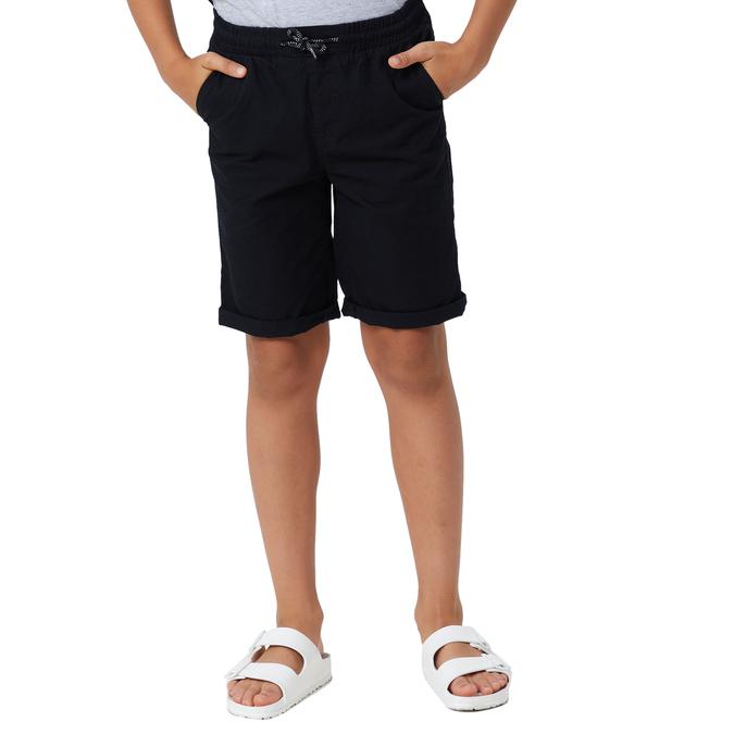 R&B Cropped Length Black shorts image number 1
