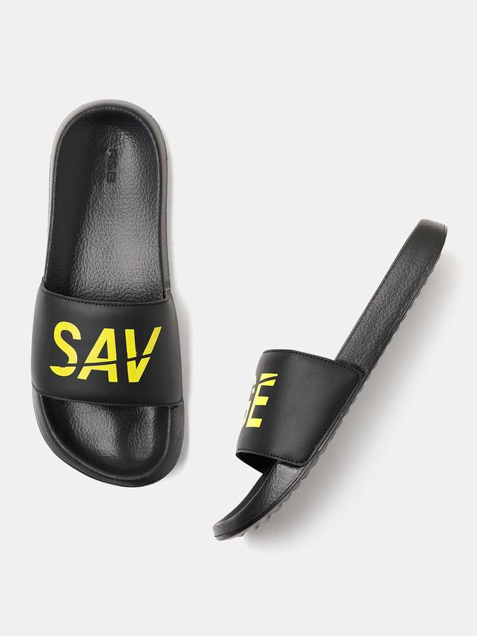 R&B Men Black Slides image number 0